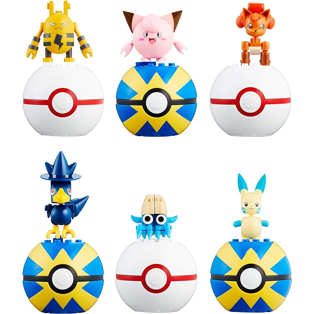 Mega Construx Pokemon Monster Ball Block 332 pieces B mix assortment 12 pieces BOX sale FPM00-987B