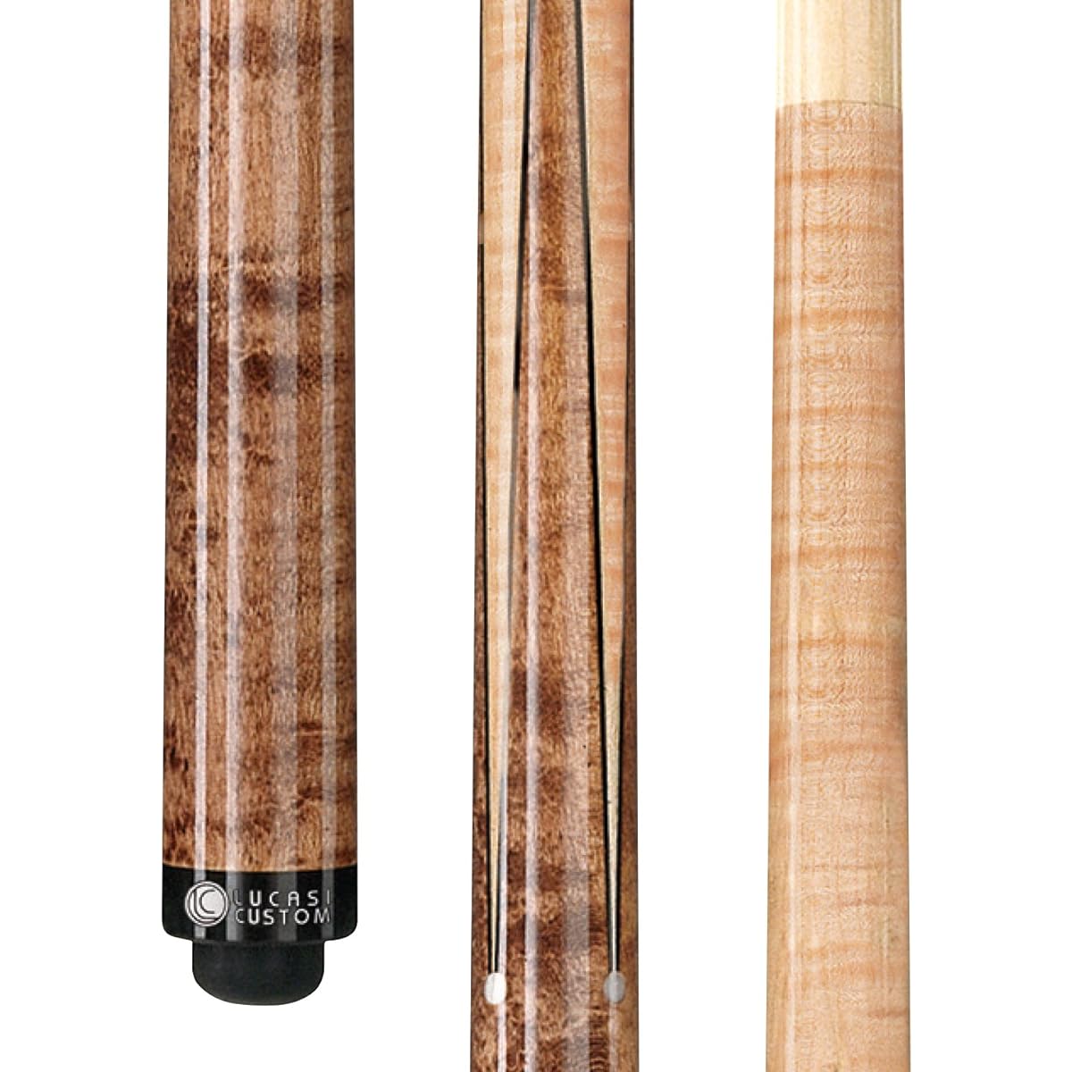Lucasi Custom Super Birds-eye Maple Sneaky Pete Pool Cue with Upgraded Shaft