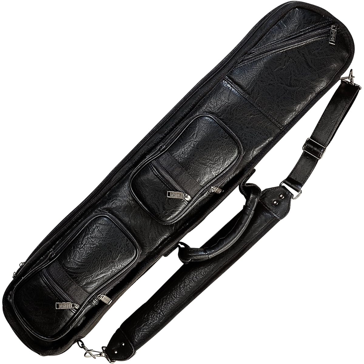 Pro Series LC-3 Premium Soft Black Leatherette Pool Cue Case Black