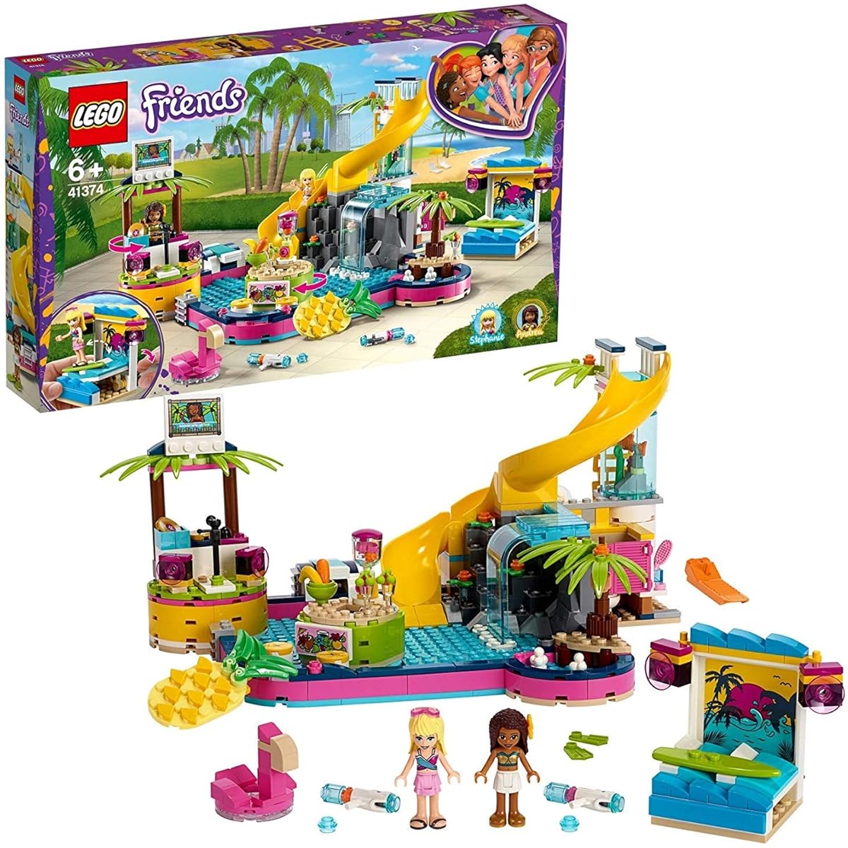 LEGO Friends Pool Party 41374 Blocks Toys for Girls