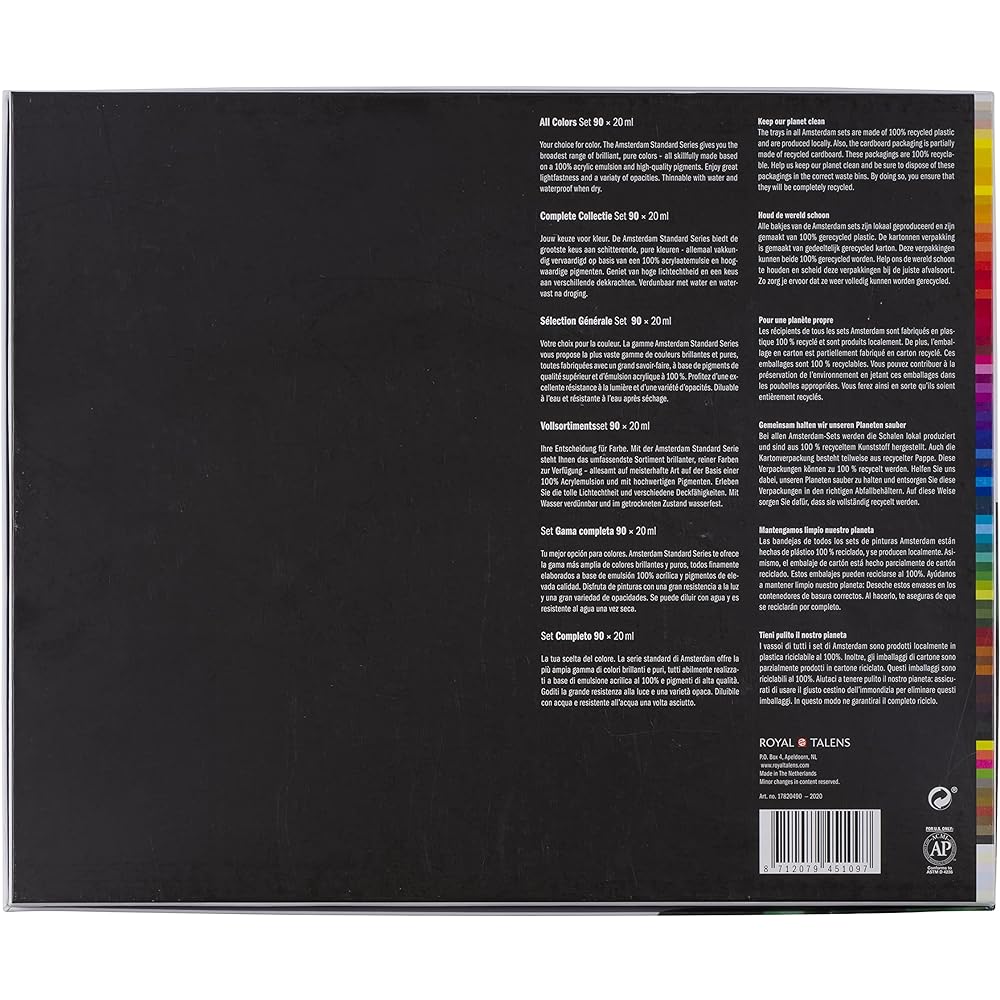 Amsterdam Acrylic Paint Acrylic Color 90 Color Set T1782-0490 20ml (No. 6)