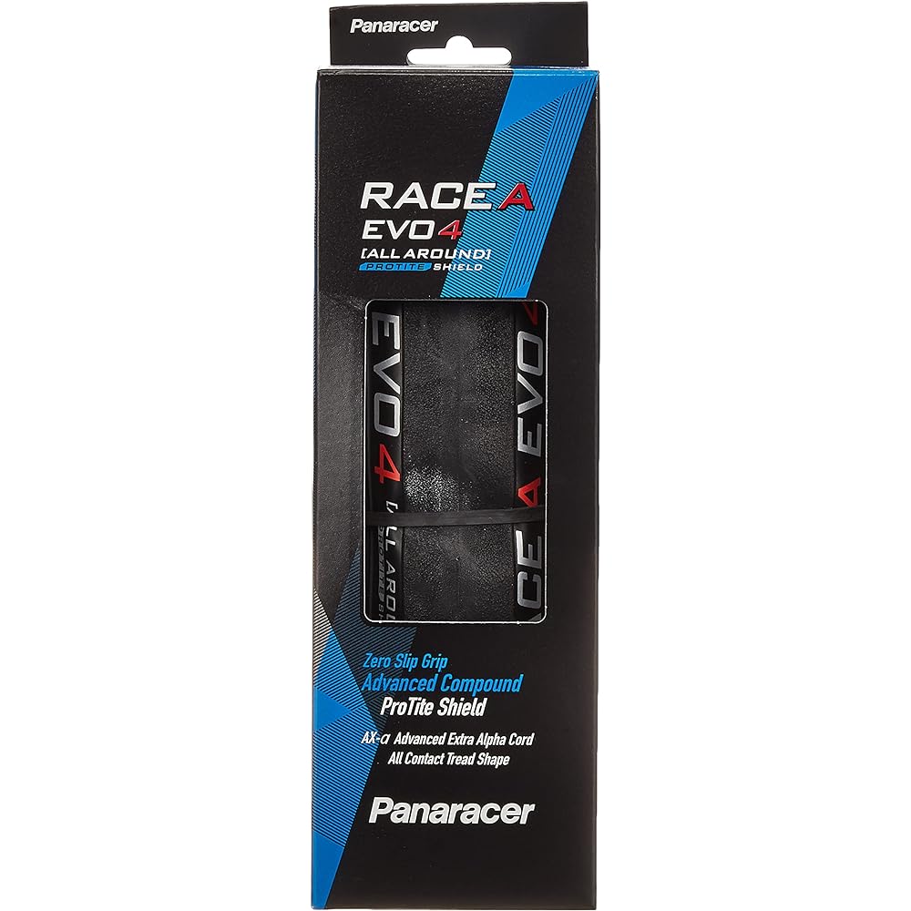 Panaracer Clincher Tire [700×28C] Race A Evo 4 F728-RCA-B4 Black/Black (For Road Bike, Cross Bike, Road Race, Touring, Long Ride)