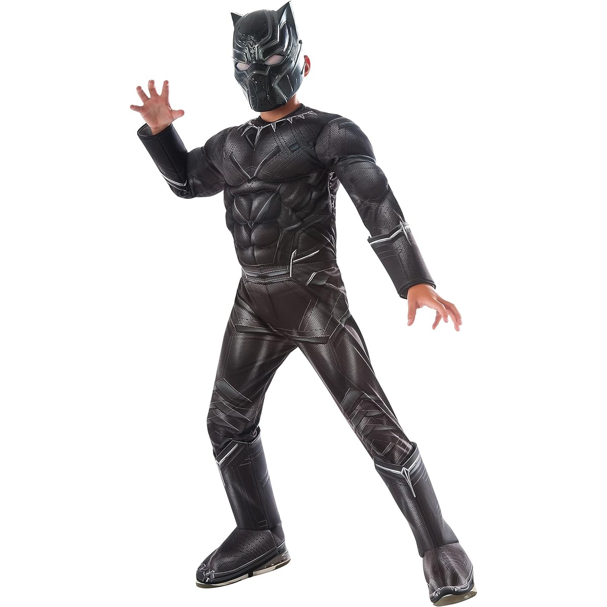 Civil War / Captain America Black Panther Deluxe Costume for Kids Halloween Cosplay Event Marvel Size: L [Parallel Import]