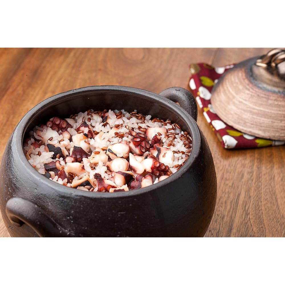 Ryuseigama ceramic coating gold color rice pot (cooks 2-3 cups)