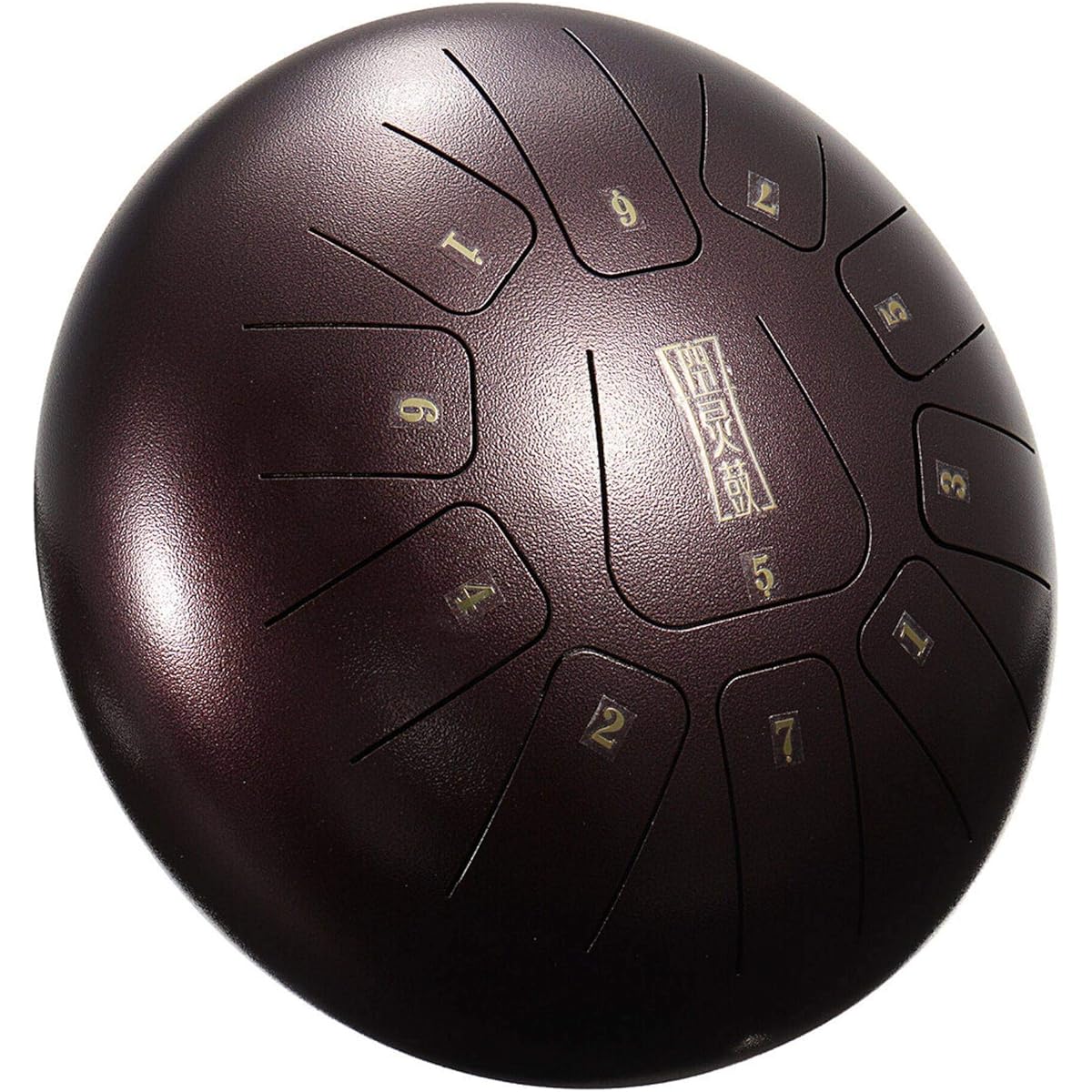 15 Notes Hand Drum Percussion Instrument 10 Inch Steel Tongue Drum D Major 11 Notes Hand Tank Drum Bag with Mallets Metal Drum Steel Tongue Drum 10 Inch 8 Scale Music Enlightenment Instrument Yoga Meditation (Black) (Size: 25x25x15cm; Color: Deep Brown)