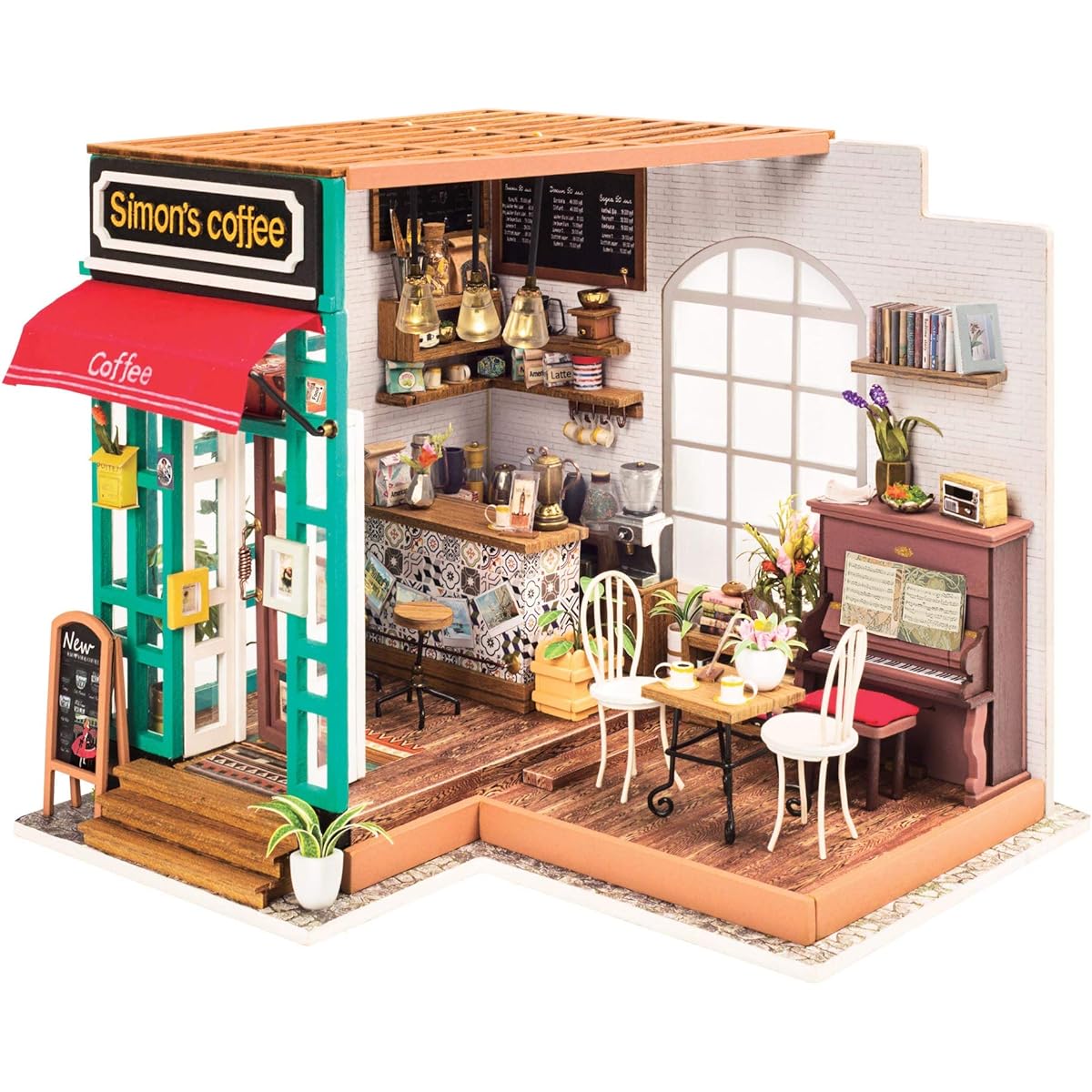 Fat Brain Toys DIY Miniature Model Kit: Simon's Coffee Shop