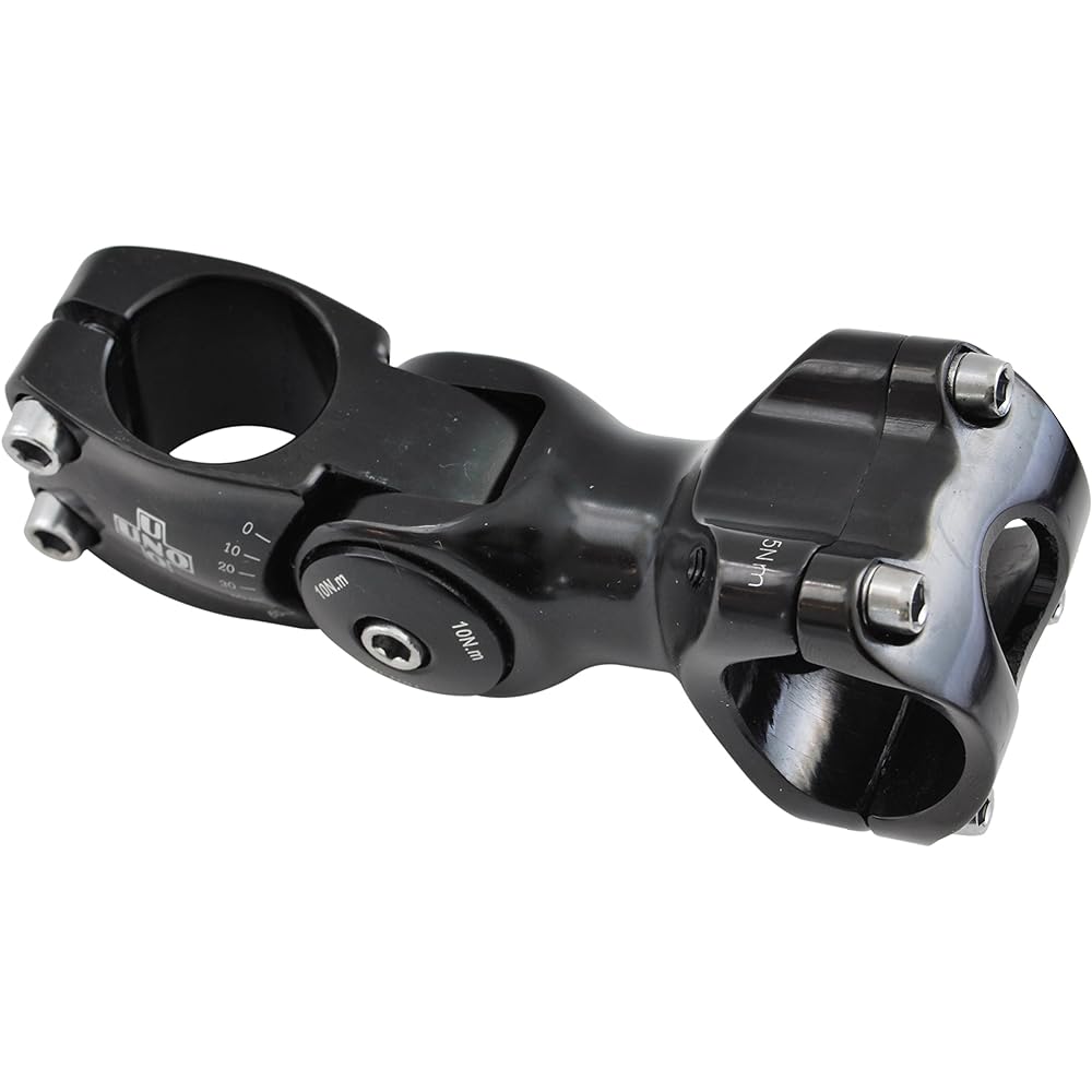 kalloy [UNO] AS-820 2D FORGED Angle Adjustable (Variable) Ahead Stem 31.8mm Diameter Black/95mm AS-820-95B