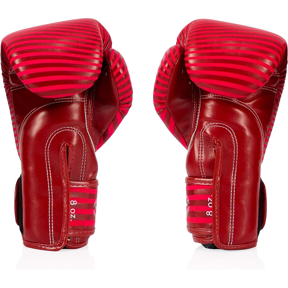 Genuine Fairtex Brand New Microfiber Boxing Gloves Painter Red Piping