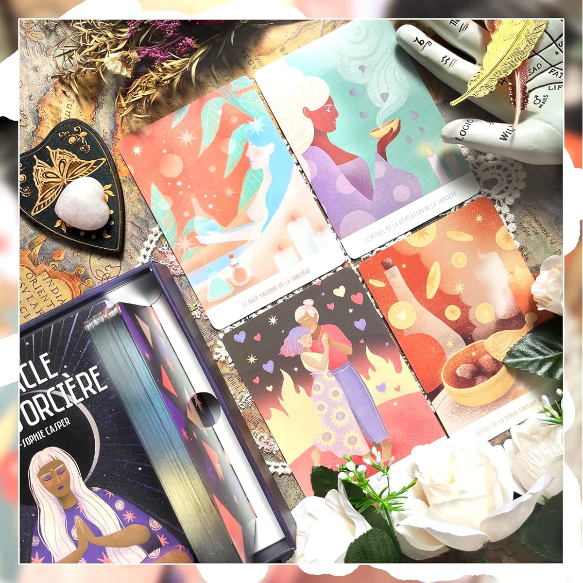[Genuine] Witch's Oracle [Oracle card meanings in Japanese] Tarot card fortune telling