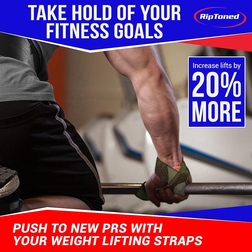 RipToned Lifting Wrist Wraps - Neoprene Padded Weight Lifting