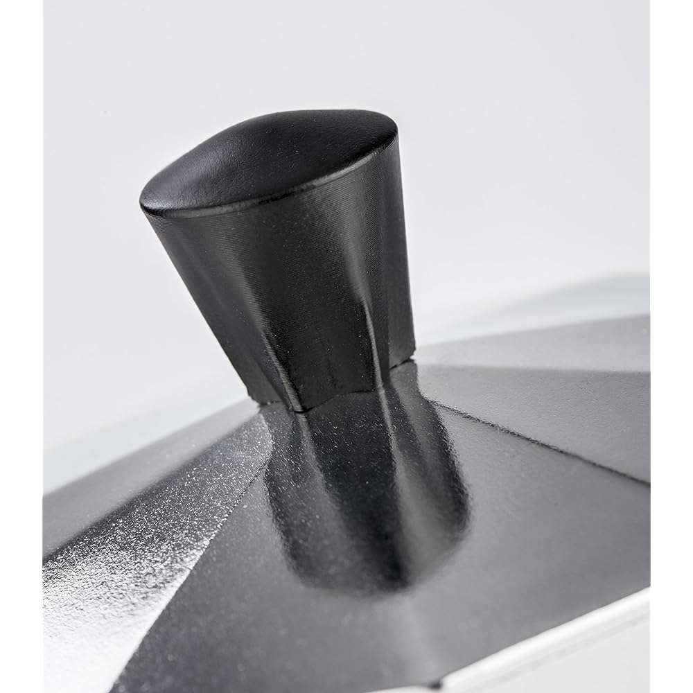 Barazzoni Direct Fire Espresso Maker Metallic ∅8.7 x H16cm Espresso Coffee Maker 3 Cups 830005503