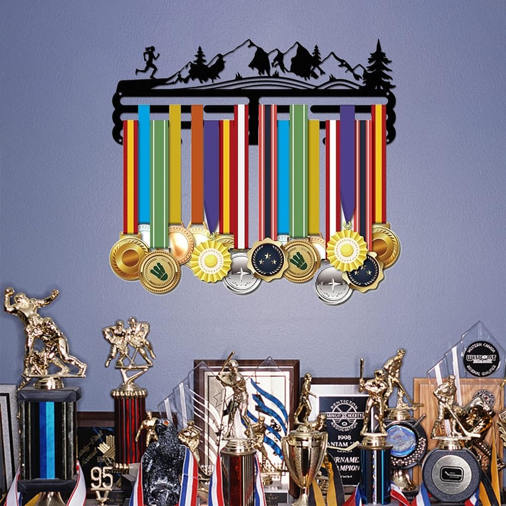 SUPERDANT Medal Hanger Storage Medal Holder Dull Display Medal Storage Easy to Install Sports Medal Hook