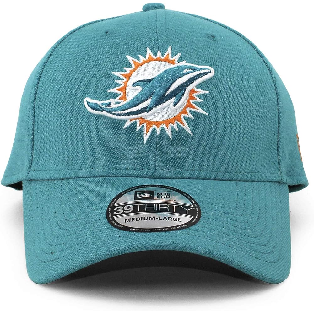 [New Era] Miami Dolphins 39THIRTY [NFL TEAM CLASSIC FLEX FIT CAP] MIAMI DOLPHINS American Football Hat Stretch Fit 3930 [Parallel Import]