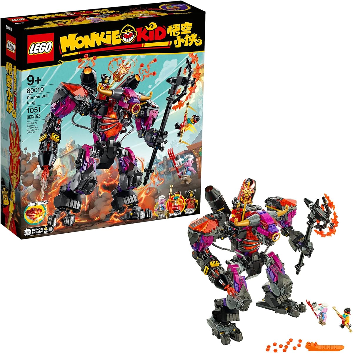 LEGO Monkie Kid Demon Bull King 80010 Building Kit Gift for Kids (1,051 Pieces)
