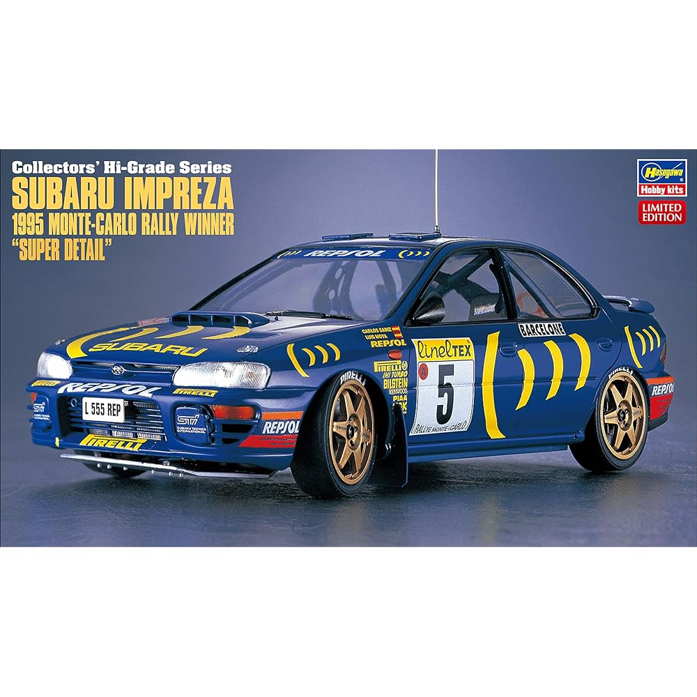 Hasegawa 1/24 Subaru Impreza 1995 Monte Carlo Rally Super Detail Plastic Model CH51