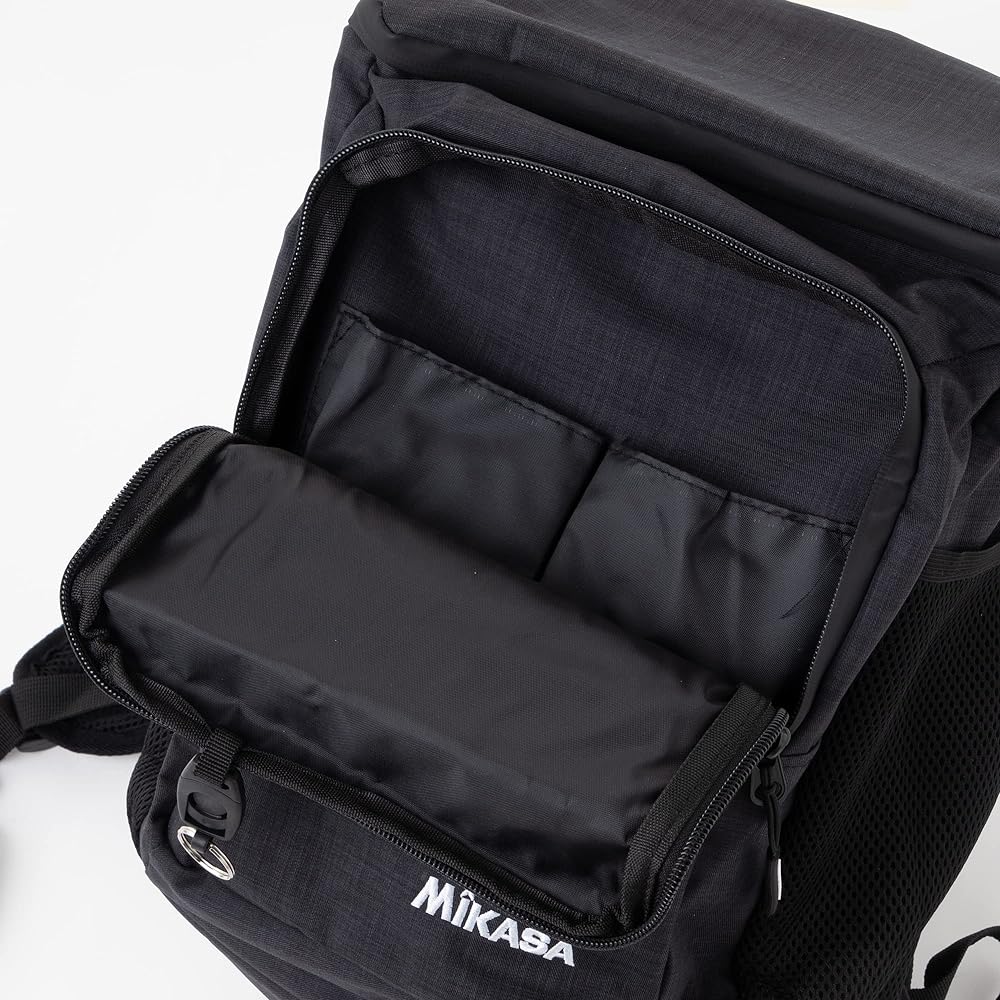 MIKASA Ball Bag, 1 Piece, Backpack Type, Black AC-BGR20-BK