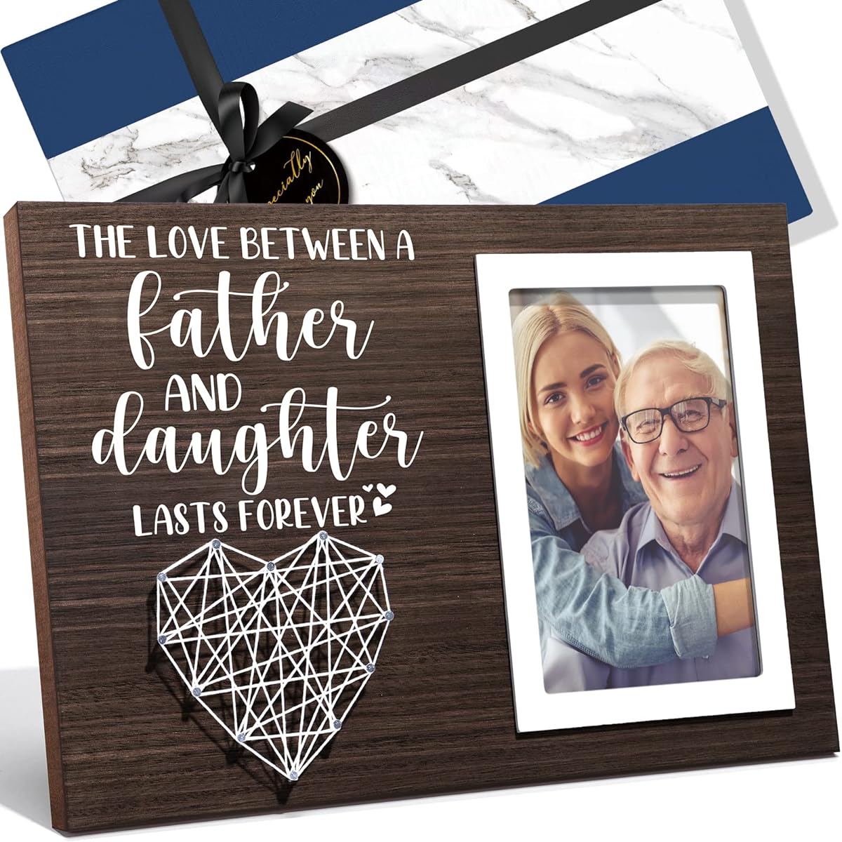 Best Dad Gifts Father's Day Gifts, Gifts from Daughter to Dad, Unique Dad Photo Frame, Father's Day Gifts, Step Dad Bonus, Dad Birthday Gift, First Father's Day Gift, Gifts from Wife to Husband, 4x6 Inch Photo