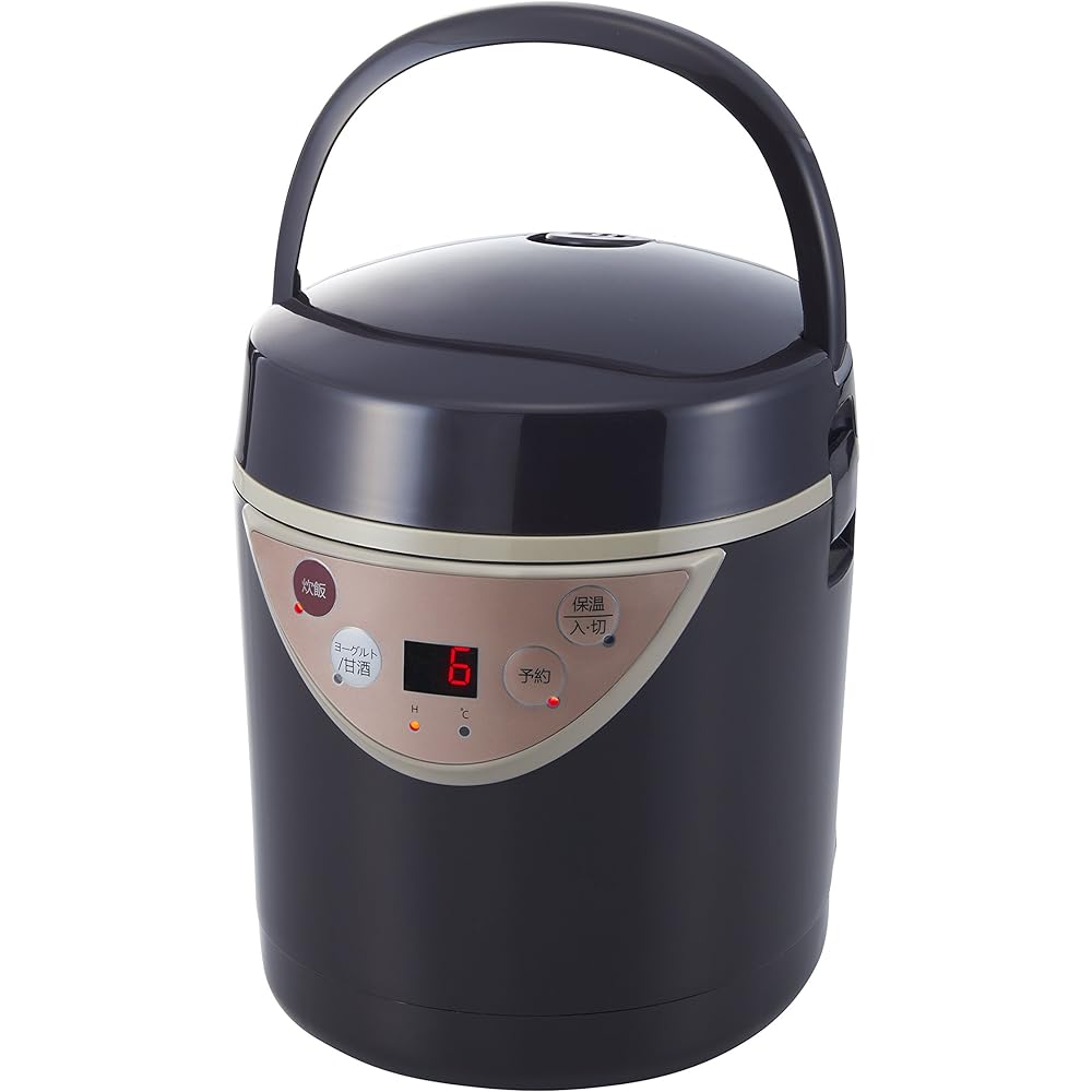 Mini rice cooker 0.5~1.5 cups [with fermentation function] Mini rice cooker Yogurt maker Amazake maker Recipe included LIVCETRA LRCT106T