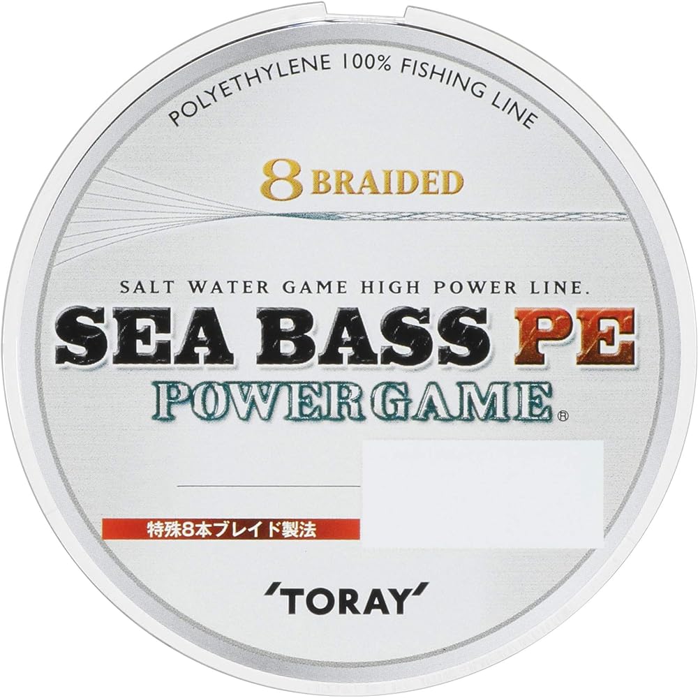 TORAY PE Line Seabass PE Power Game 150m 8 Strands White