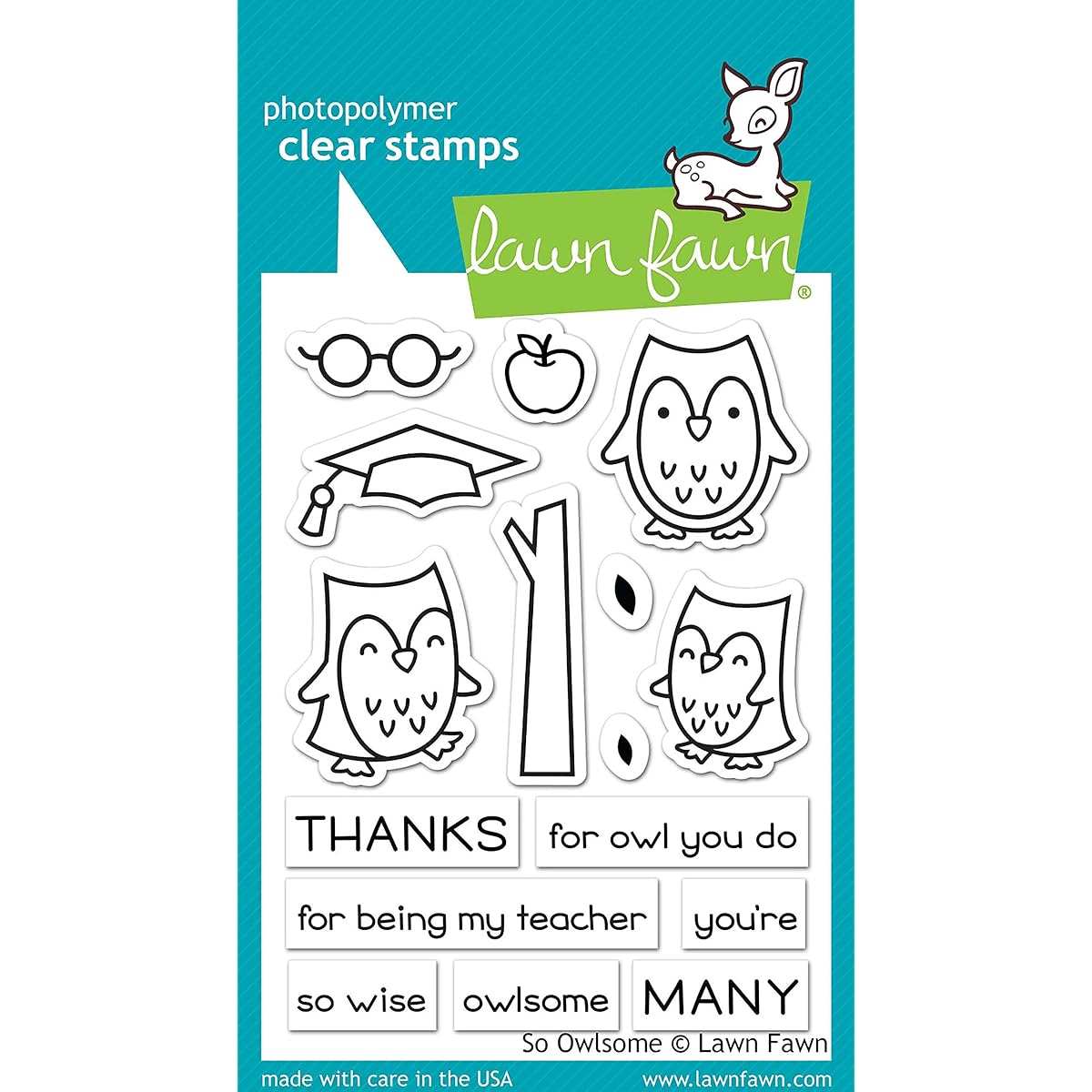 Lawn Fawn So Owlsome clear stamp (LF1757)