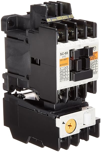 Fuji Electric Equipment Control 2E Electromagnetic Switch with Thermal Relay (No Case Cover) AC200V SW-03/2E-200V2.2KW-AC200V1A