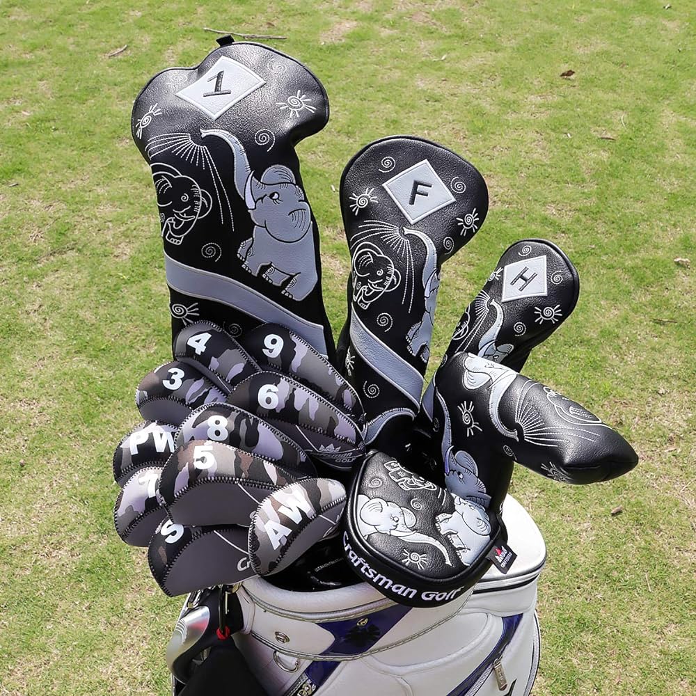 CRAFTSMAN Golf Iron Cover Wedge Cover Head Cover Camouflage (10 PCS of Camouflage)