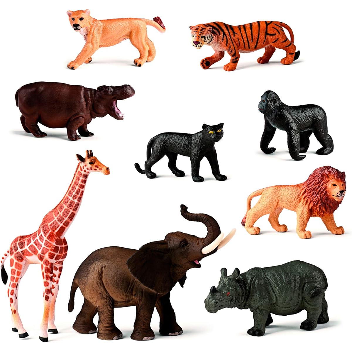 Miniland Wild Animals 9 Figures in Tub