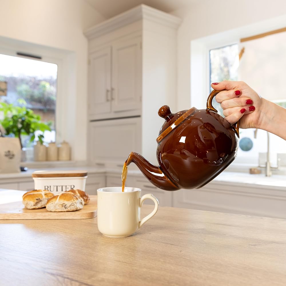 London Pottery Farmhouse Teapot Rockingham Brown 4cup
