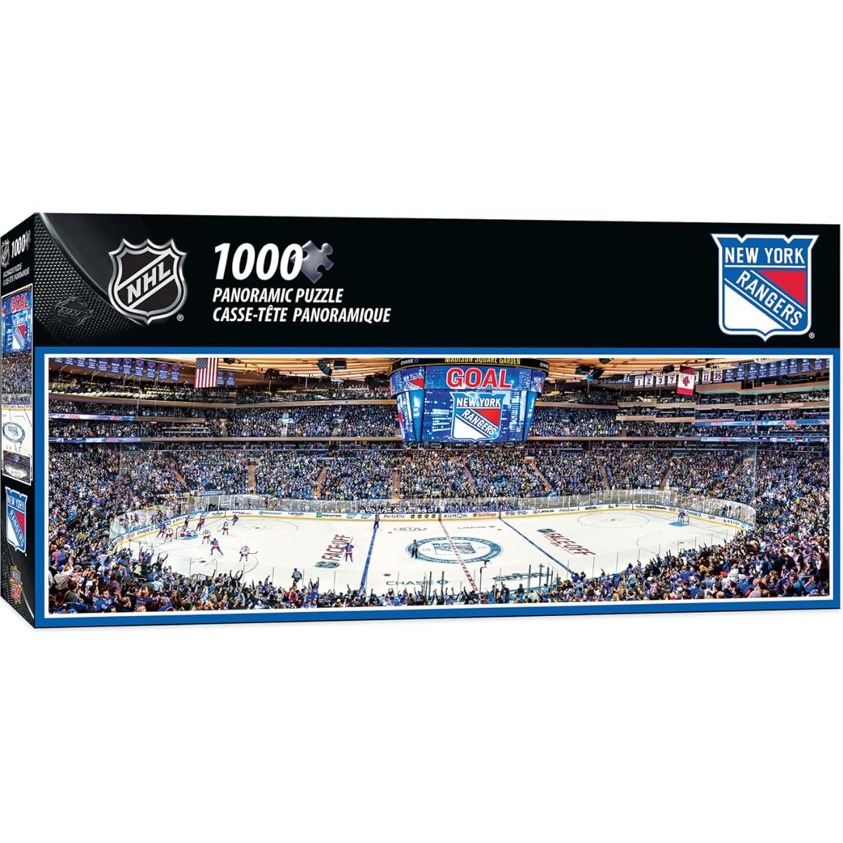 Masterpieces Sports Jigsaw Puzzle 1000 Piece NHL New York Rangers Center View Panorama 13"x39"