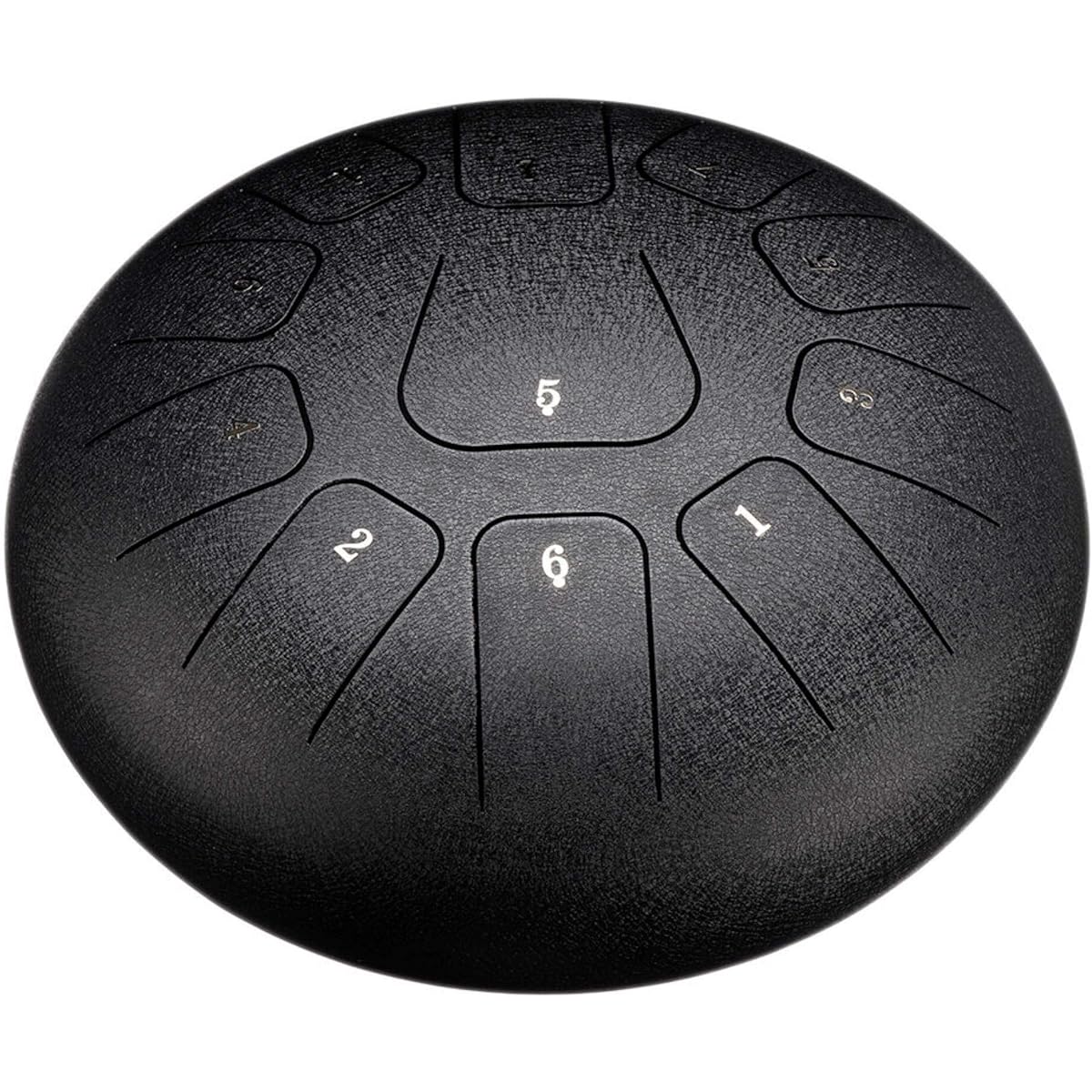 Tongue Drum 12 Inch Steel Tongue Drum Hand Pan Hand Drum Measure 11 Notes Tank Drum + Mallet Bag Suitable for Various Activities (Size:30.5x11cm; Color:Gold)