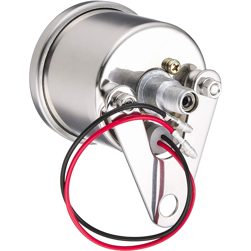 Kijima Motorcycle Bike Parts Speedometer Mechanical 160km/h 61mm Type A with Trip Universal White Panel 510-006W
