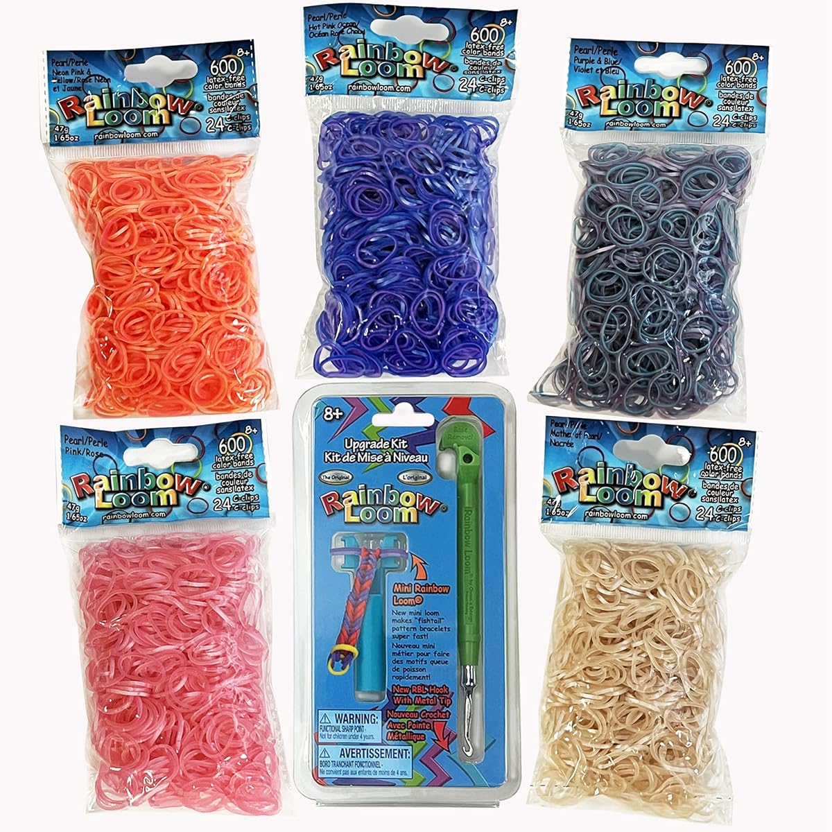 Rainbow Loom Viviana Pearl Rubber Band Set