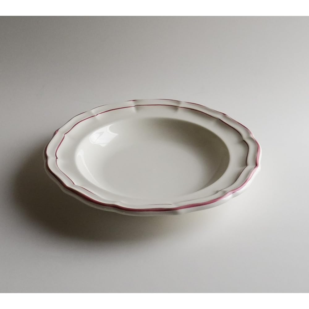 GIEN Filet Pivoin (Rose) Soup/Pasta Plate 1831B6AY