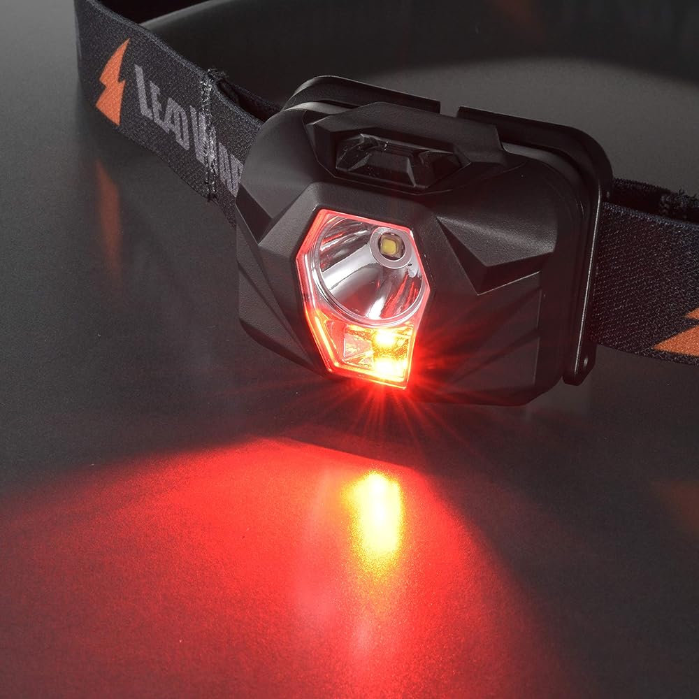 Ohm Electric Hybrid LED Headlight LEAD WARRIOR White + Red LH-SH250RR-K 08-0952 OHM