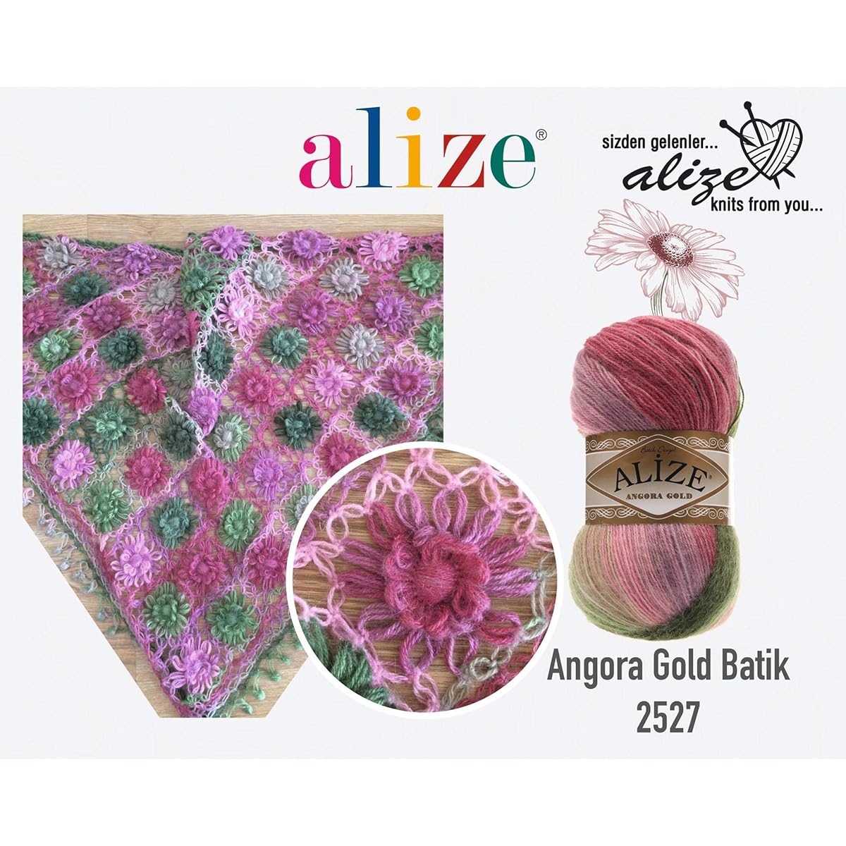 Alize Angora Gold Batik Yarn 20% Wool 80% Acrylic 3skn 300gr 1805 yards Yarn Crochet Lace Hand Knitting Turkish Yarn gold batik angora