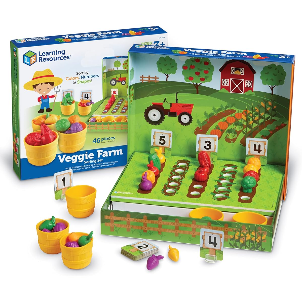 Learning Resources Number Play Numbers Line Up Count Math Vegetable Garden LER5553 Authentic