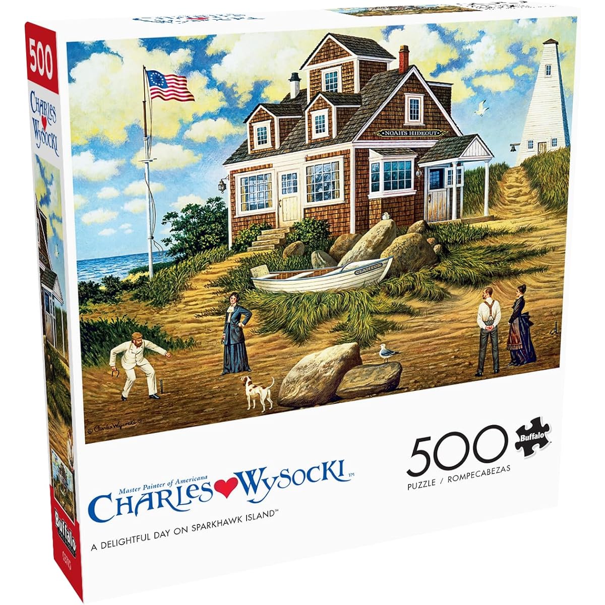 Buffalo Games - Charles Wysocki - Fun Day on Sparkhawk Island - 500 Piece Jigsaw Puzzle