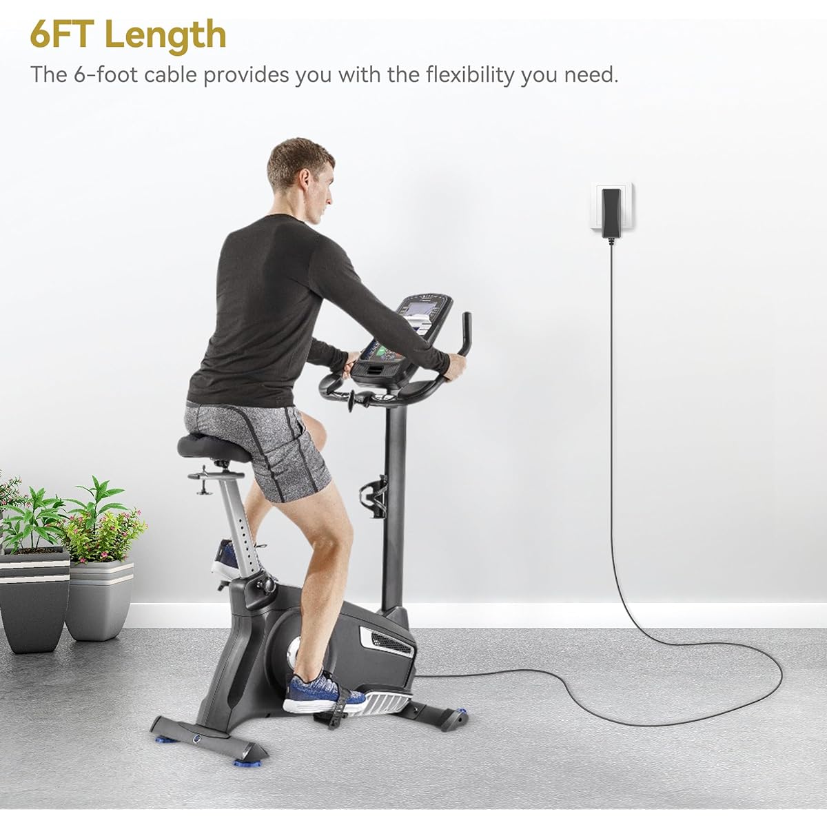 Omilik 9V AC Adapter Nautilus Elliptical R514 R514c R616 R614 R618 U514 U614 U618 E514 E514c Exercise Bike CY48-0901500 for Nautilus 2000 NR2000 NB20000 NB Recumbent Trainer Exercise Upright Bike