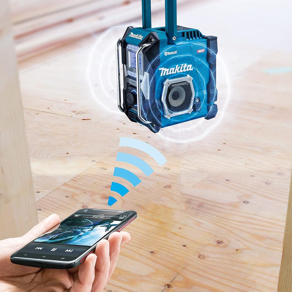 Makita Rechargeable Radio (Blue) 40Vmax Main unit only/Battery and charger sold separately MR002GZ