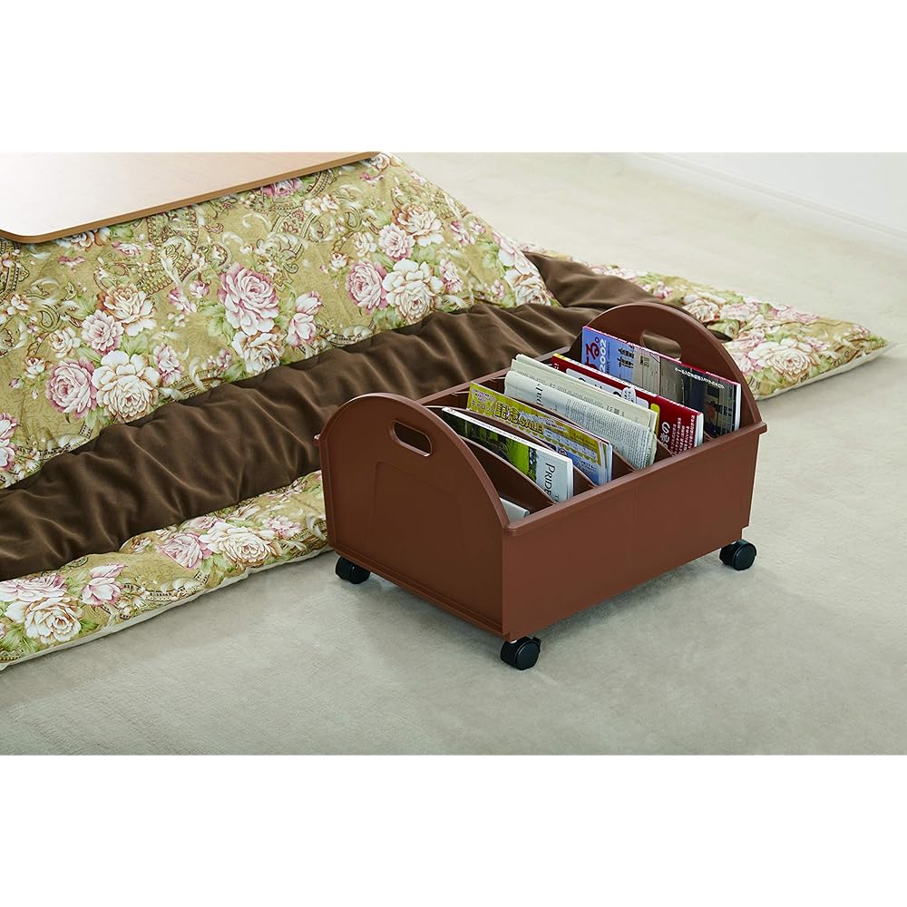 Kimoto Chemical Industry Stylish Storage Perfect for Interior Multipurpose Stocker Dark Brown