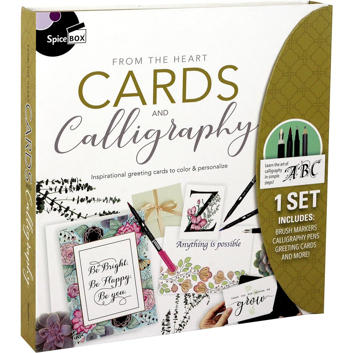 SpiceBox spicebox Adult Arts Crafts & Hobbies Sketch Kit Plus Cards & Calligraphy