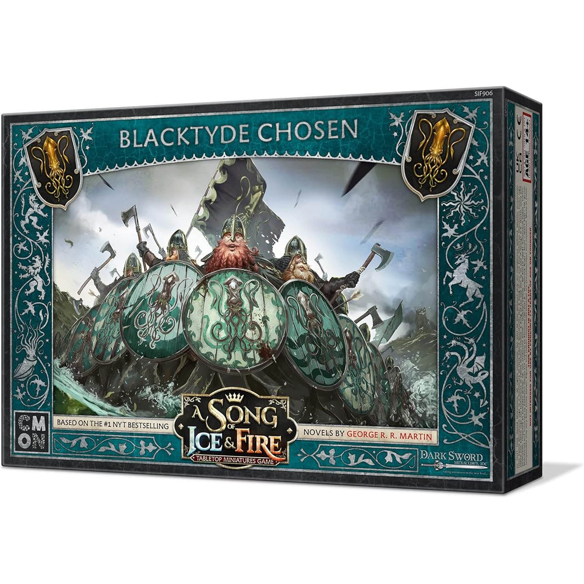 CMON A Song of Ice and Fire Tabletop Miniatures Ironborn Reaver Unit Box | Strategy Game for Teens and Adults | Ages 14+ | 2+ Players | Average Play Time 45-60 minutes | Maid (SIF906)