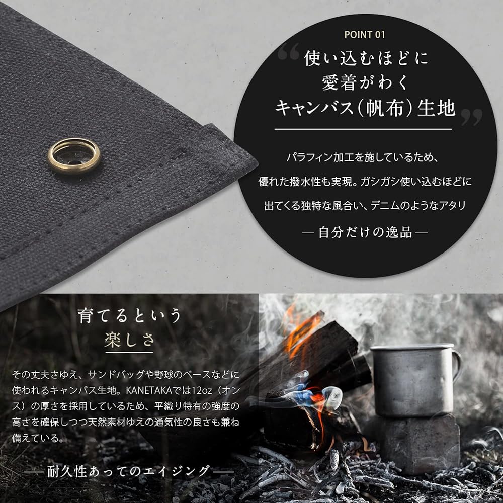KANETAKA Spice Box Camping Outdoor Seasoning Case Solo Rugged Behavior Changes Over Time Present