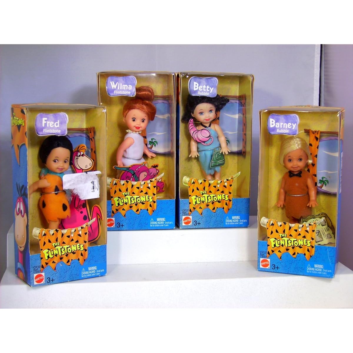 Flintstone Kelly Doll 4 Piece Set