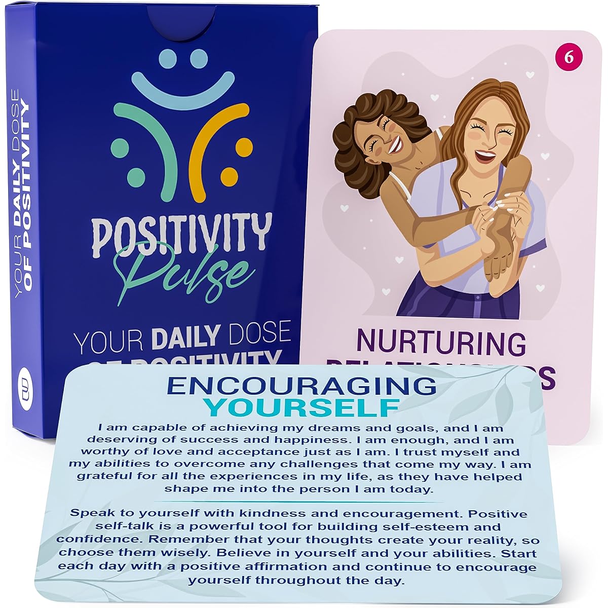 Self-Care Anxiety & Stress Relief Cards - Perfect for Women, Meditation & Yoga - Unique Spiritual Gift Item - Daily Positive Affirmations, Gratitude, Inner Peace & Holistic Healing Gifts - Set of 50