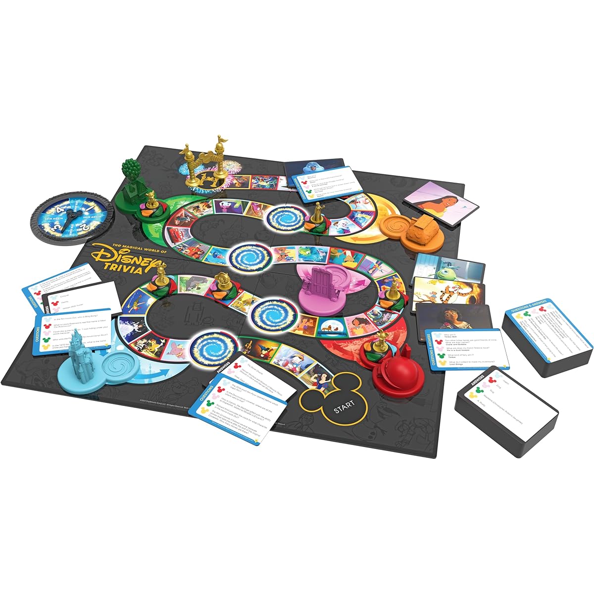 The Magical World of Disney Trivia Game Family Board Game for Kids and Adults Disney Gifts Disney Merchandise Disney Toys Family Game Night Games Disney Board Games Ages 6, 7, 8 and Up