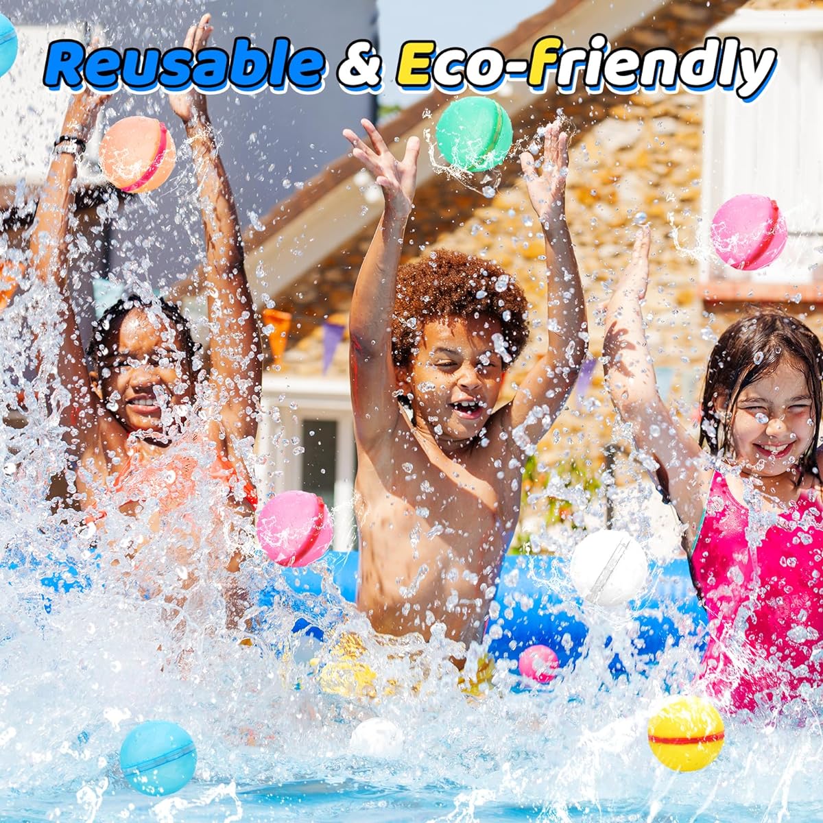 THIIXDAI 12pcs Reusable Water Bomb Balloons, Self-Sealing Water Bombs for Kids Adults Party Water Games Toys Latex Free Silicone Water Splash Balls with Mesh Bag Summer Fun Outdoor Activity Supplies
