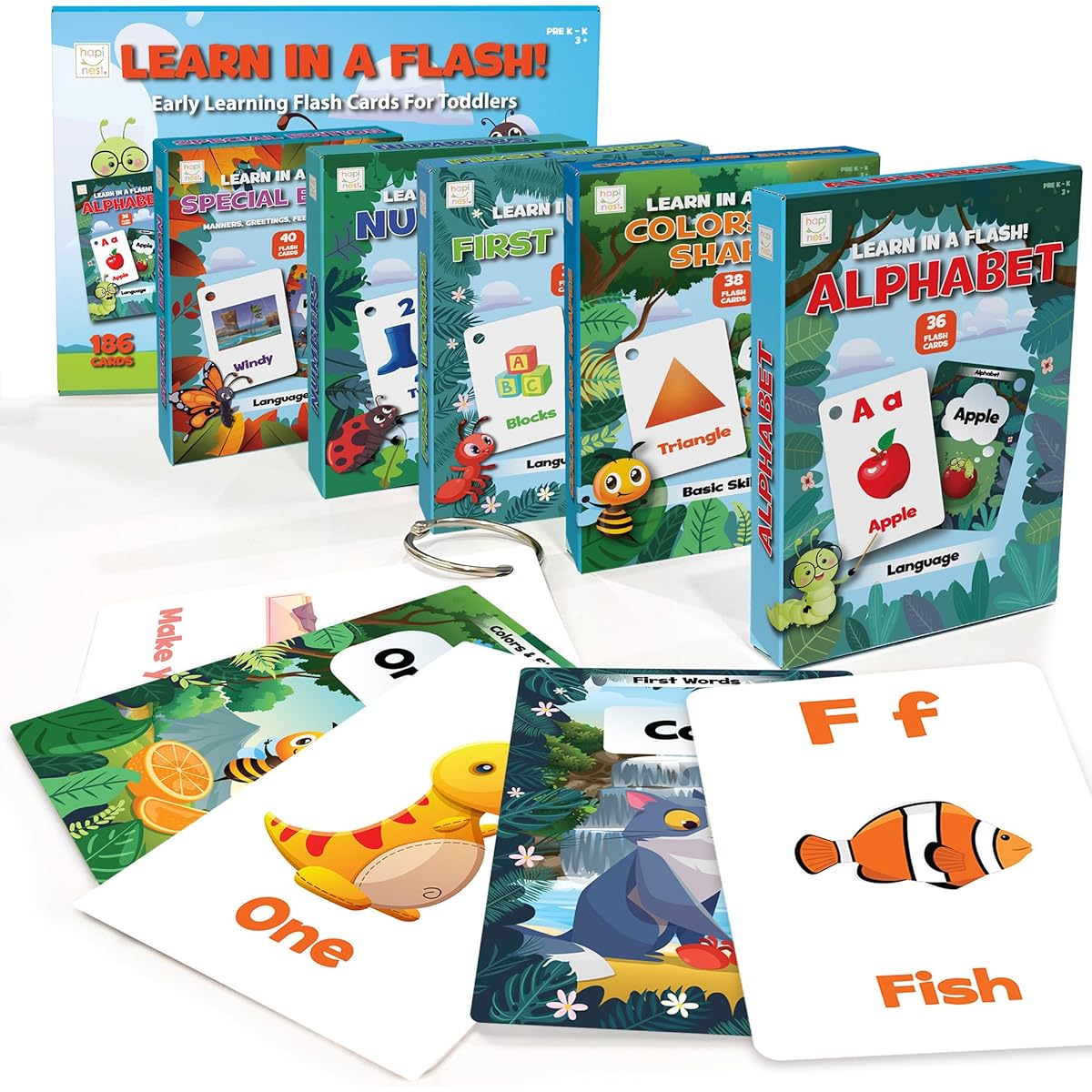 Hapinest Early Learning Flash Cards for Toddlers