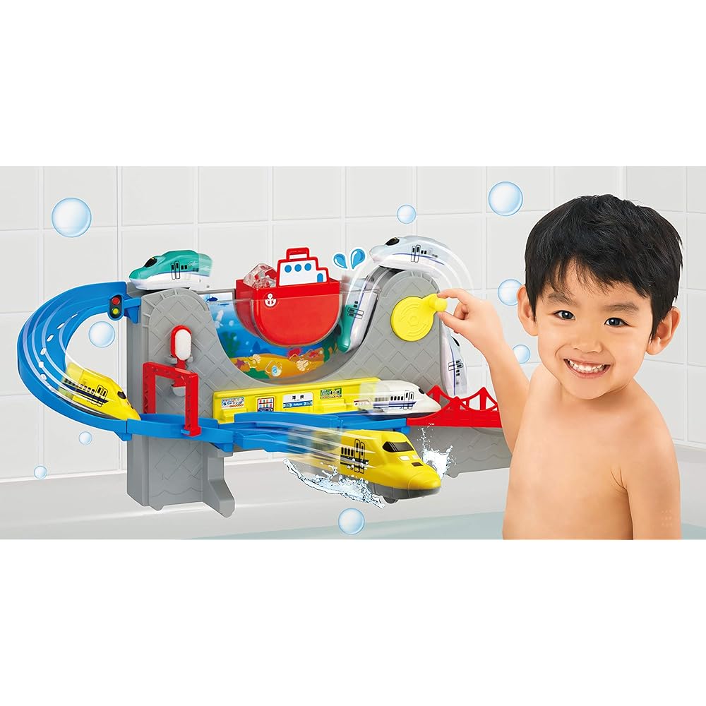 Ofuro DE Mini Car Recommended! Undersea Tunnel! Hokkaido Shinkansen Hayabusa & Doctor Yellow Set & Ofuro DE Mini Car N700 Series Shinkansen [Set Purchase]