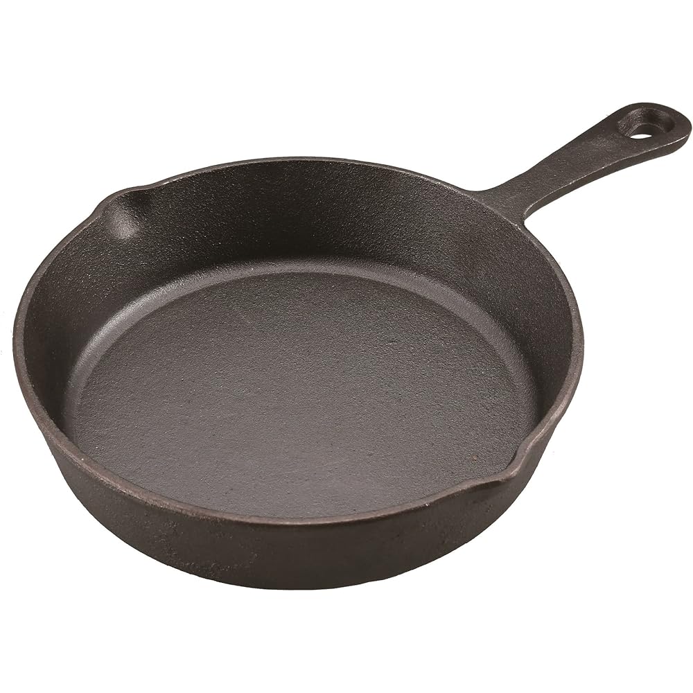 [Set purchase] CAPTAIN STAG Skillet Cover Lid 20cm UG-3065 + CAPTAIN STAG Kitchen Utensils Skillet Frying Pan 20cm UG-3028 + CAPTAIN STAG Glamping Kitchen Utensils Skillet Bamboo Plate UG-3018